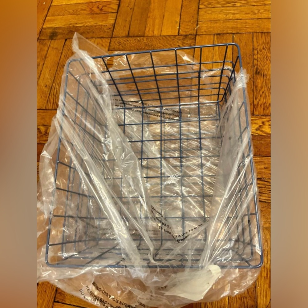 Two Brightroom Target 13 inch wire Bins- Blue